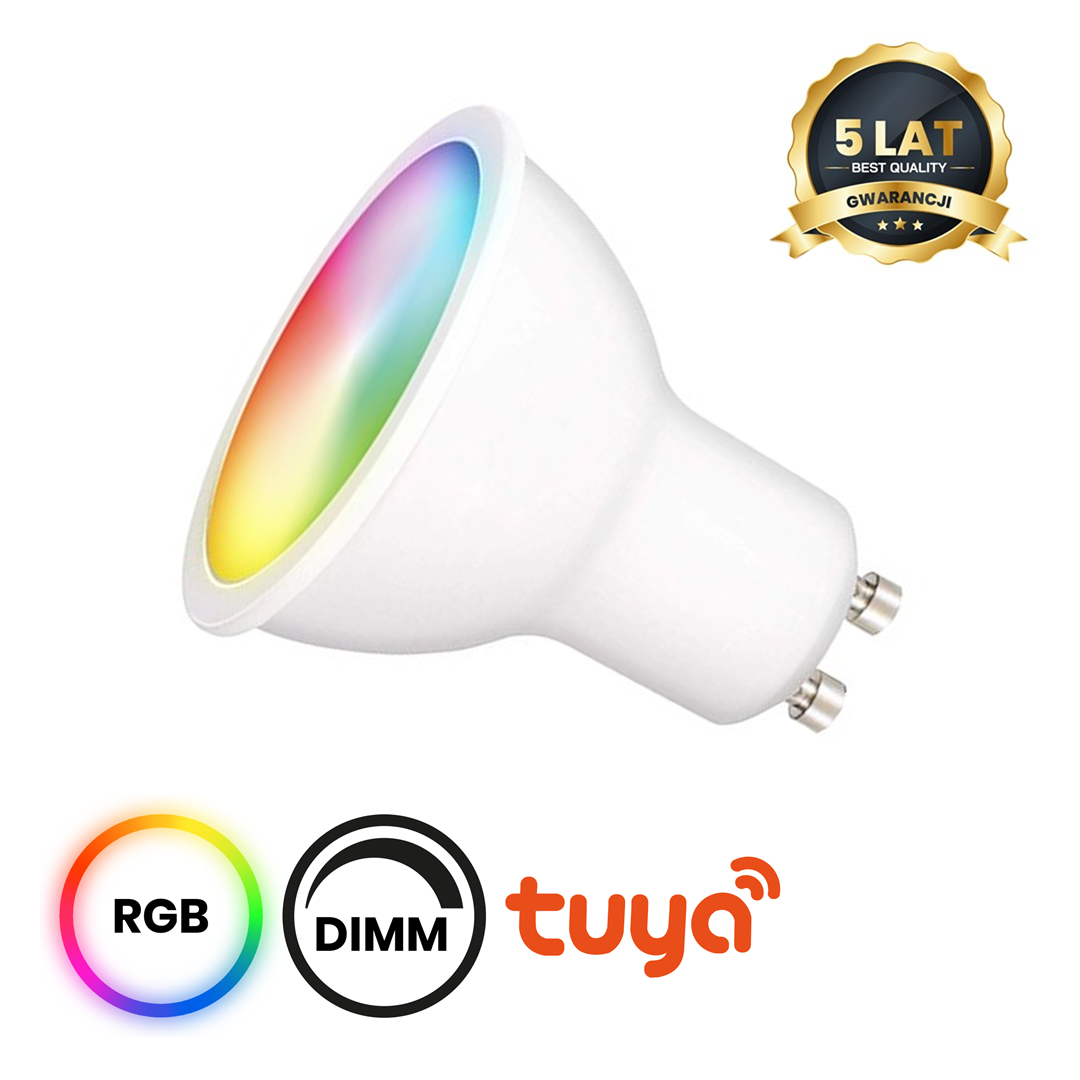 arwka LED Wi-FI GU10 5W Smart Tuya RGB+CCT+DIM