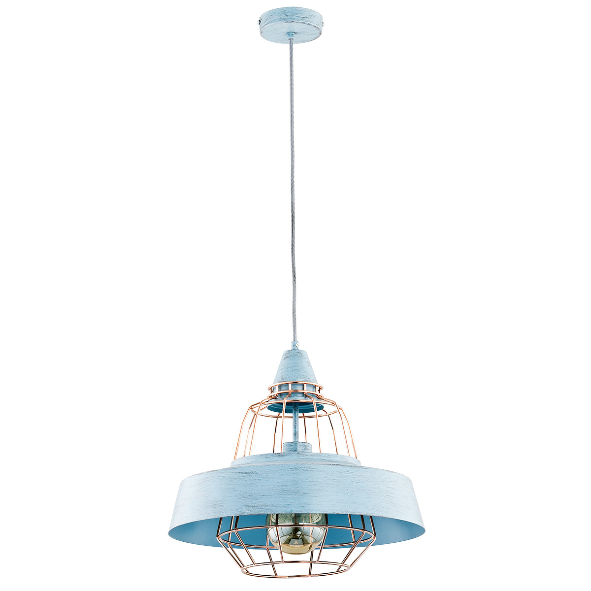 Wisząca lampa ze stylowym kloszem TAMARIS 60379 MIĘTOWA
