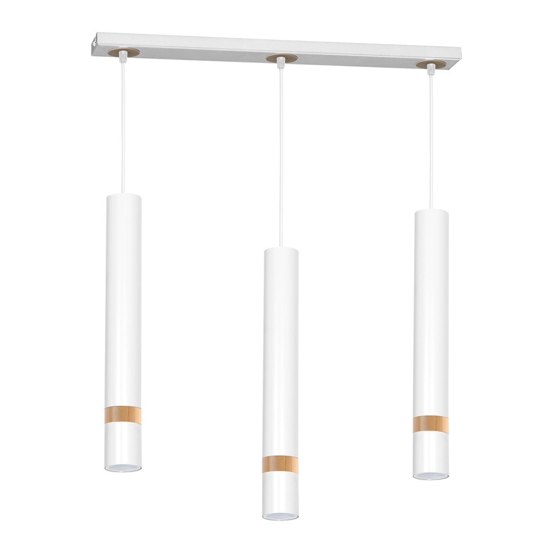 Lampa wiszca JOKER WHITE/WOOD 3xGU10