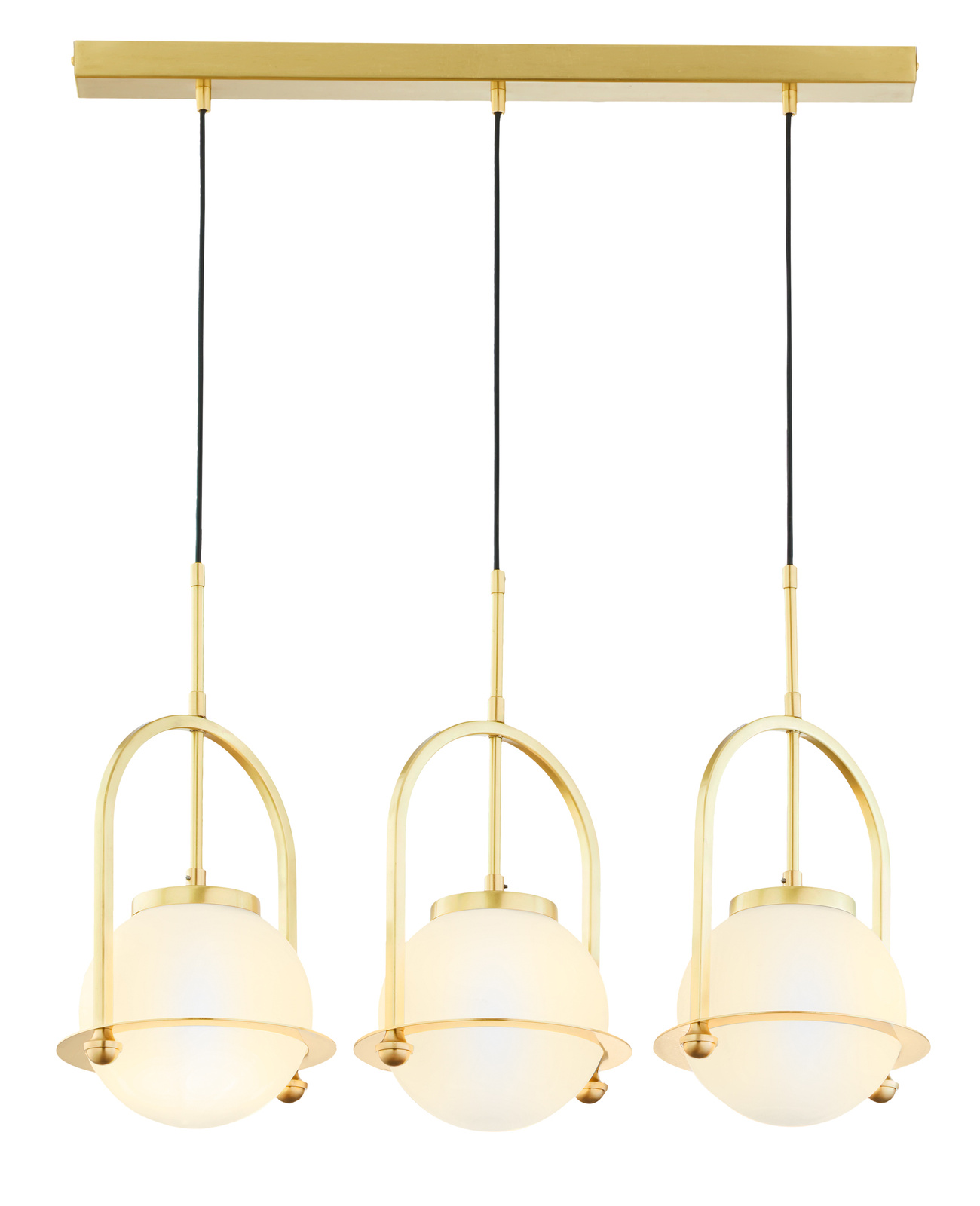 ROSSO lampa 3-punktowa mosiądz czerń 1913