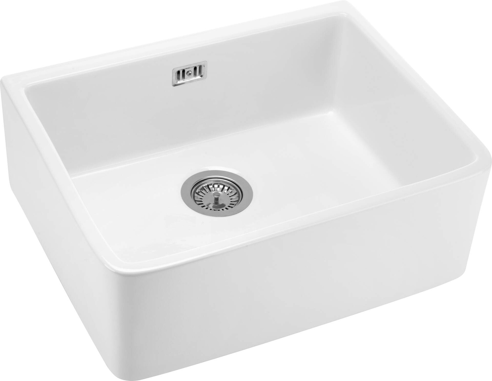 Zlew ceramiczny 1 komora 59,5x47,5cm biały SABOR ZCB_610K