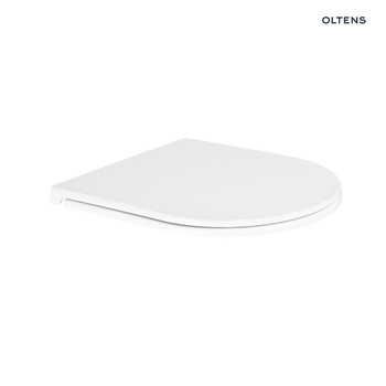 Oltens Hamnes Kort Ovan Slim deska sedesowa twarda wolnoopadająca biała 45111000