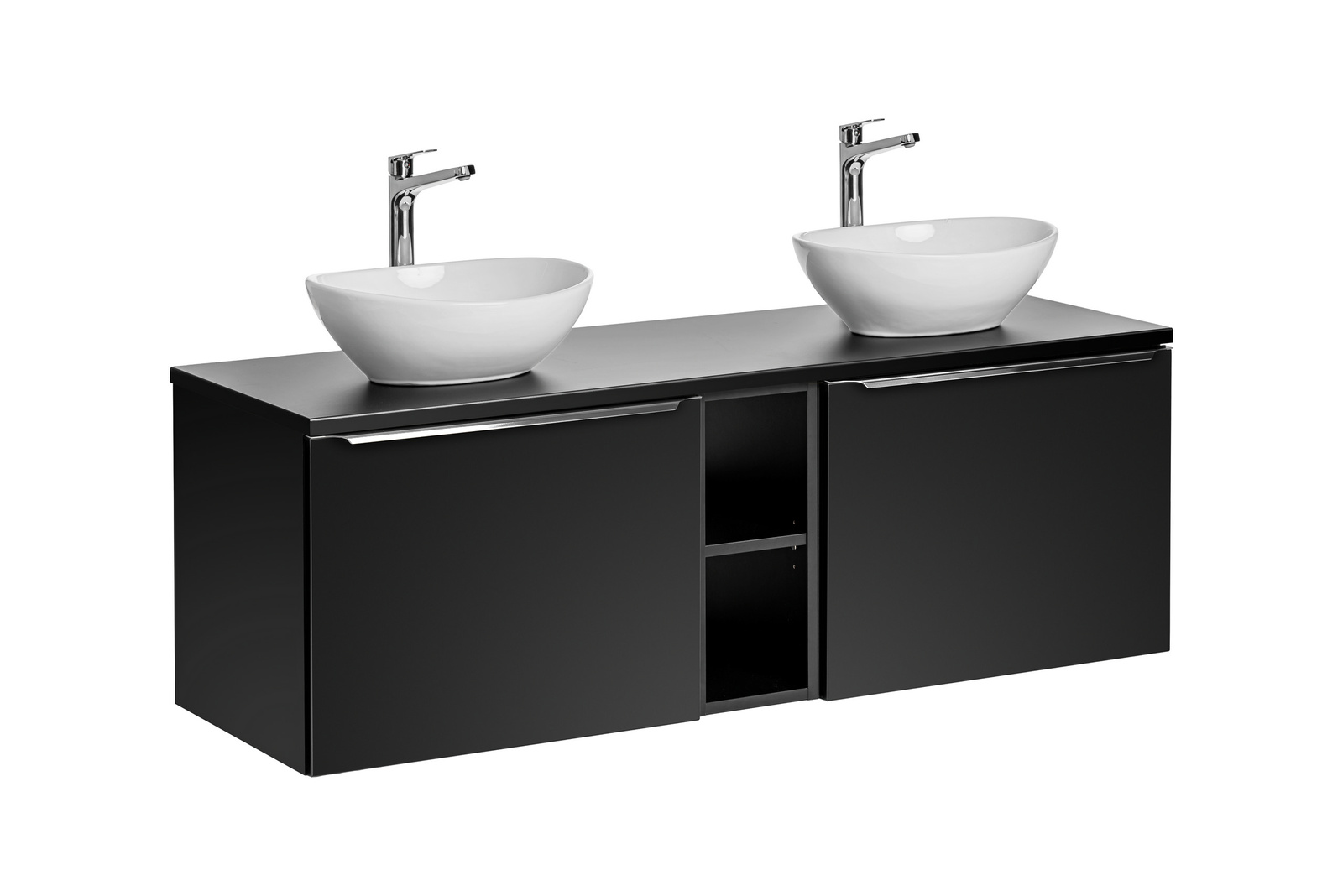 Zestaw meblowy 140cm z umywalkami nablatowymi SET-SFBL B 140CM UN. LOLA GW