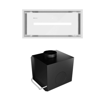 Okap kuchenny do zabudowy GLOBALO Saredo 60.1 Biały z Turbiną TW 1.2