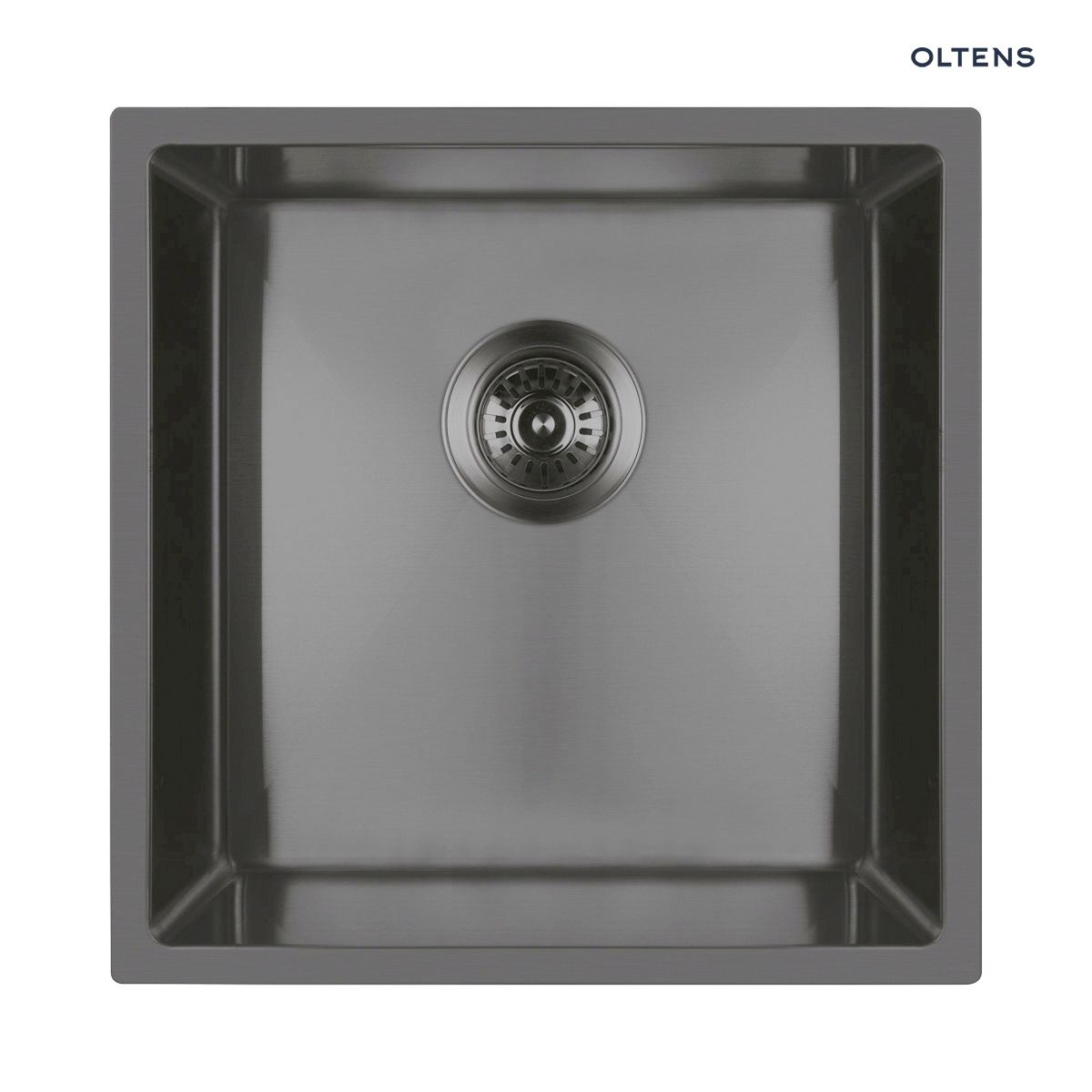 Oltens Stalvask zlewozmywak stalowy 1-komorowy 44x44 cm czarny 71100300