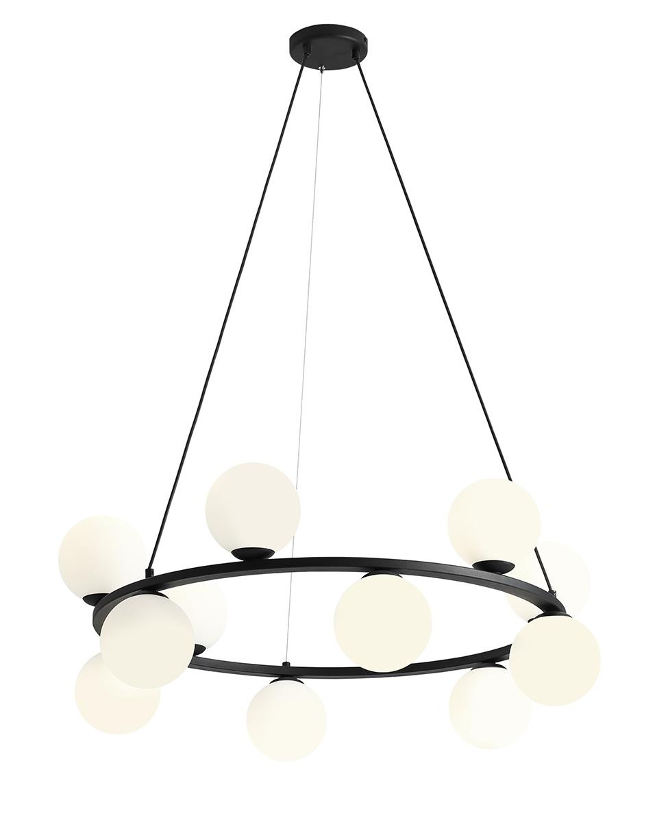 LAMPA WISZCA KRONE 12 BLACK