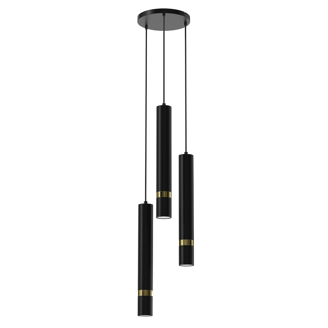 Lampa wiszca JOKER BLACK/GOLD 3xGU10