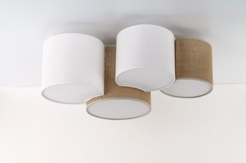 Lampa sufitowa okrągła 4xE27 15W MONA JUTA 5908 TK Lighting
