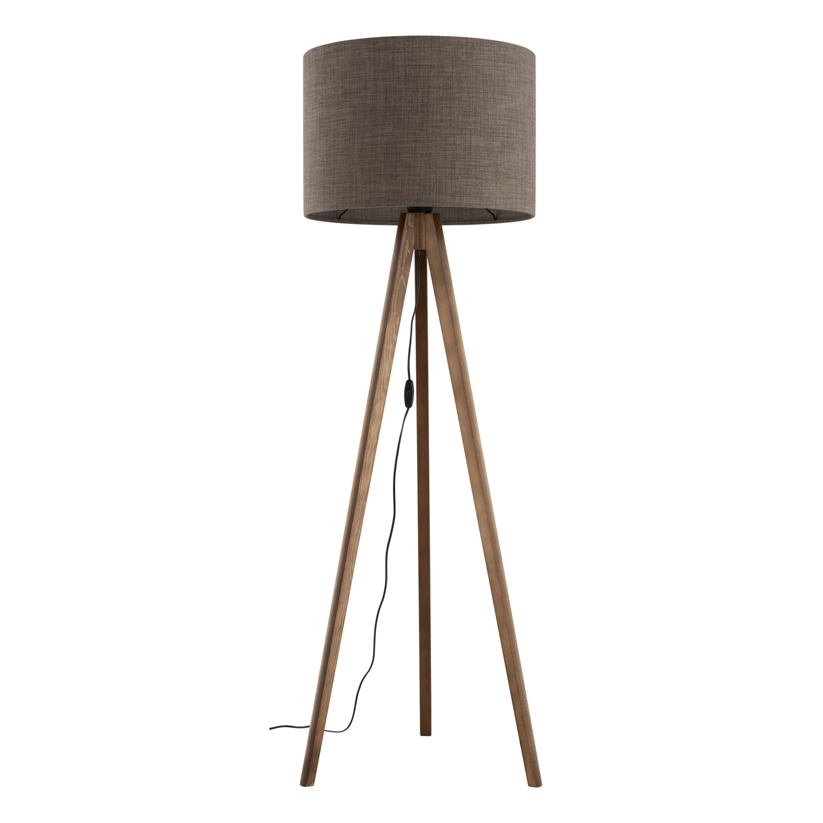 Lampa podłogowa trójnóg abazur 50cm Grand Orzech 16019 TK Lighting