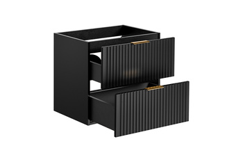 Szafka pod umywalkę Comad Czarny Mat 60 cm – ADEL BLACK 82-60-B-2S