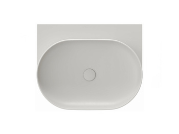 Umywalka ceramiczna Ravak cienkościenna Yard 60 cm bez otworu Smoke Grey XJX0O060000