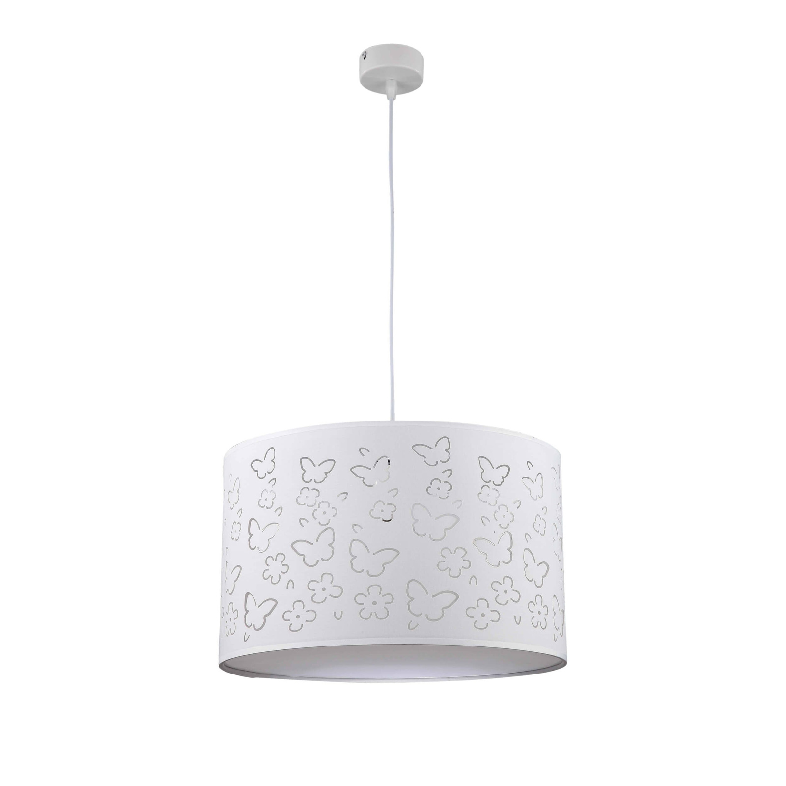 Lampa wisząca dziecięca Flowers biała 1xE27