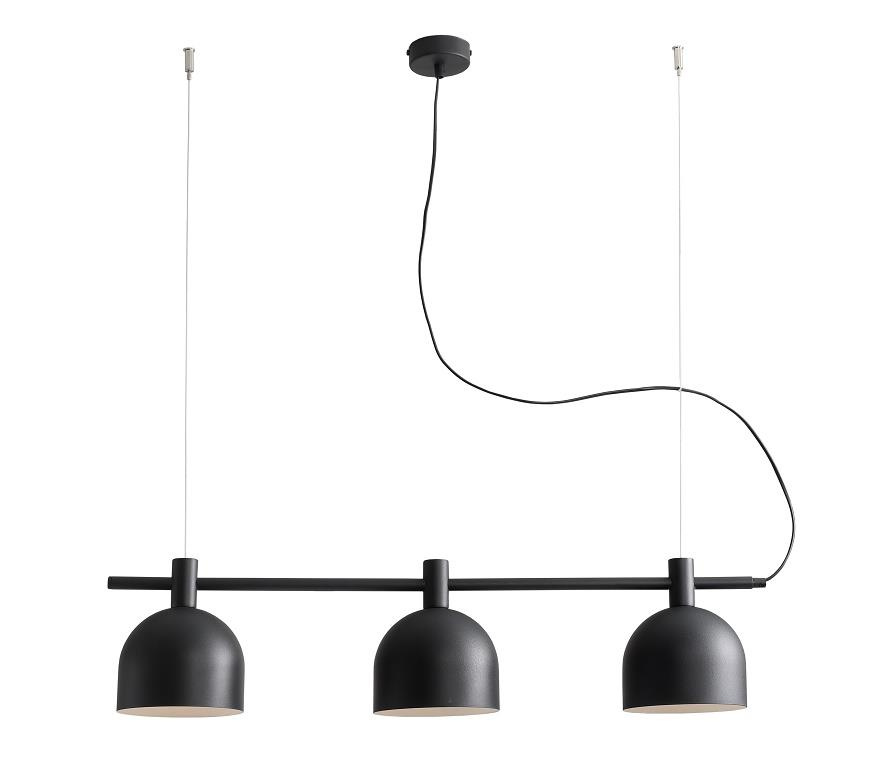 LAMPA WISZCA BERYL 3 BLACK