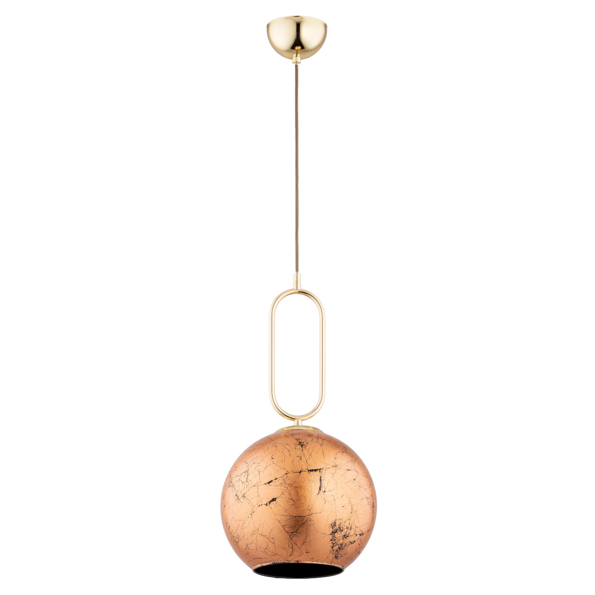 Lampa wisząca z kloszem VAVIL 61178 ANTYCZNE ZŁOTO