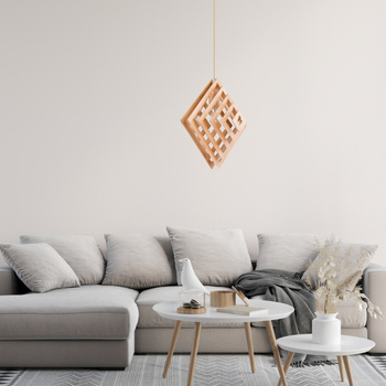 Drewniana lampa wisząca ze sklejki  Zoltan 1xE27