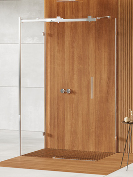 Kabina prysznicowa 140x80x200 Chrom 8 mm – SOFTI X EXK-5346 z powłoką Active Shield 2.0 | Połysk