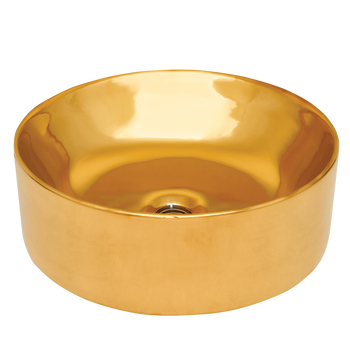 UMYWALKA NABLATOWA KOS INVENA TREND 42 CM, OKRĄGŁA ZŁOTA