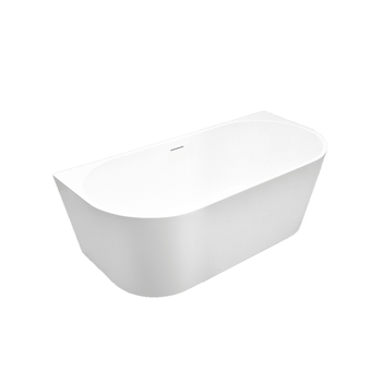 Wanna EMILIA wolnostojąca akrylowa 1600x750x580 mm, biały korek, przelew szczelinowy