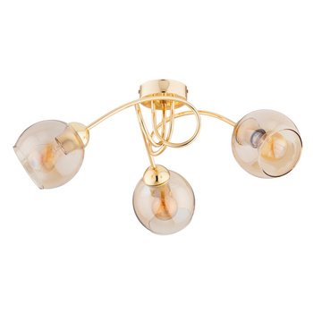 Złota lampa sufitowa SEYLA 62410 z kloszami