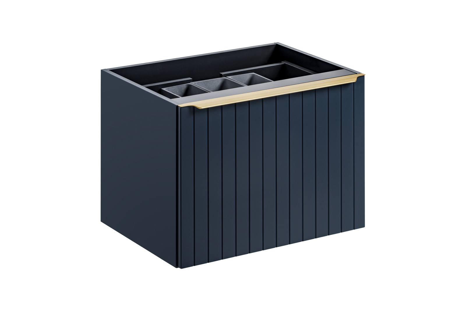 Szafka pod umywalkę 80cm 2 szuflady SANTA FE DEEP BLUE 82-80-C-2S