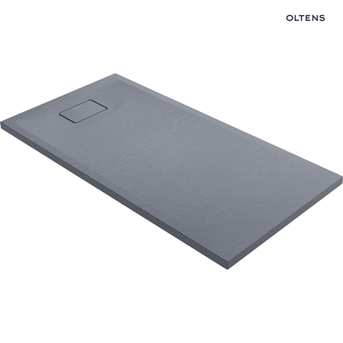 Oltens Bergytan brodzik 140x70 cm prostokątny RockSurface szary beton 15105700