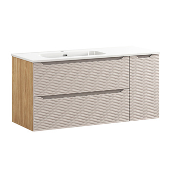 Zestaw mebli łazienkowych Ocean Beige 120cm z umywalką meblową GO 2 – set-ocb 120cm s go 2 l