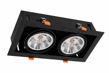 Oprawa Podtynkowa Plaza 2xGU10 AR111 Czarny