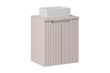 Zestaw mebli łazienkowych Nova Cashmere 50cm z blatem i umywalką nablatową Gaja – set-noc b cashmere 50cm d un gaja 35 wh