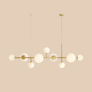 LAMPA WISZĄCA DIONE 9 BRASS