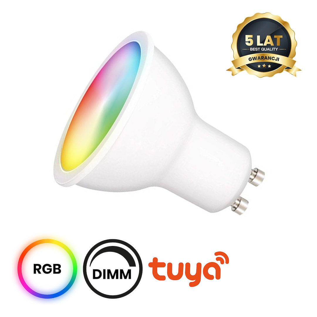 arwka LED Wi-FI GU10 5W Smart Tuya RGB+CCT+DIM