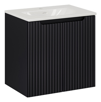 Zestaw mebli łazienkowych Nova Black 60cm z umywalką meblową SKY – set-nob sky 3 60cm d