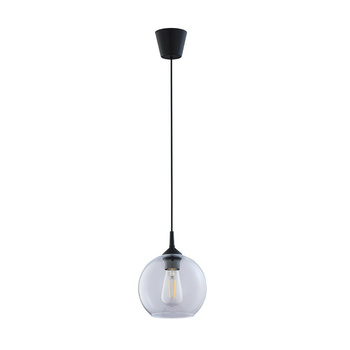 Lampa wisząca z plastikowym czarnym abażurem 1xE27 CUBUS 6080