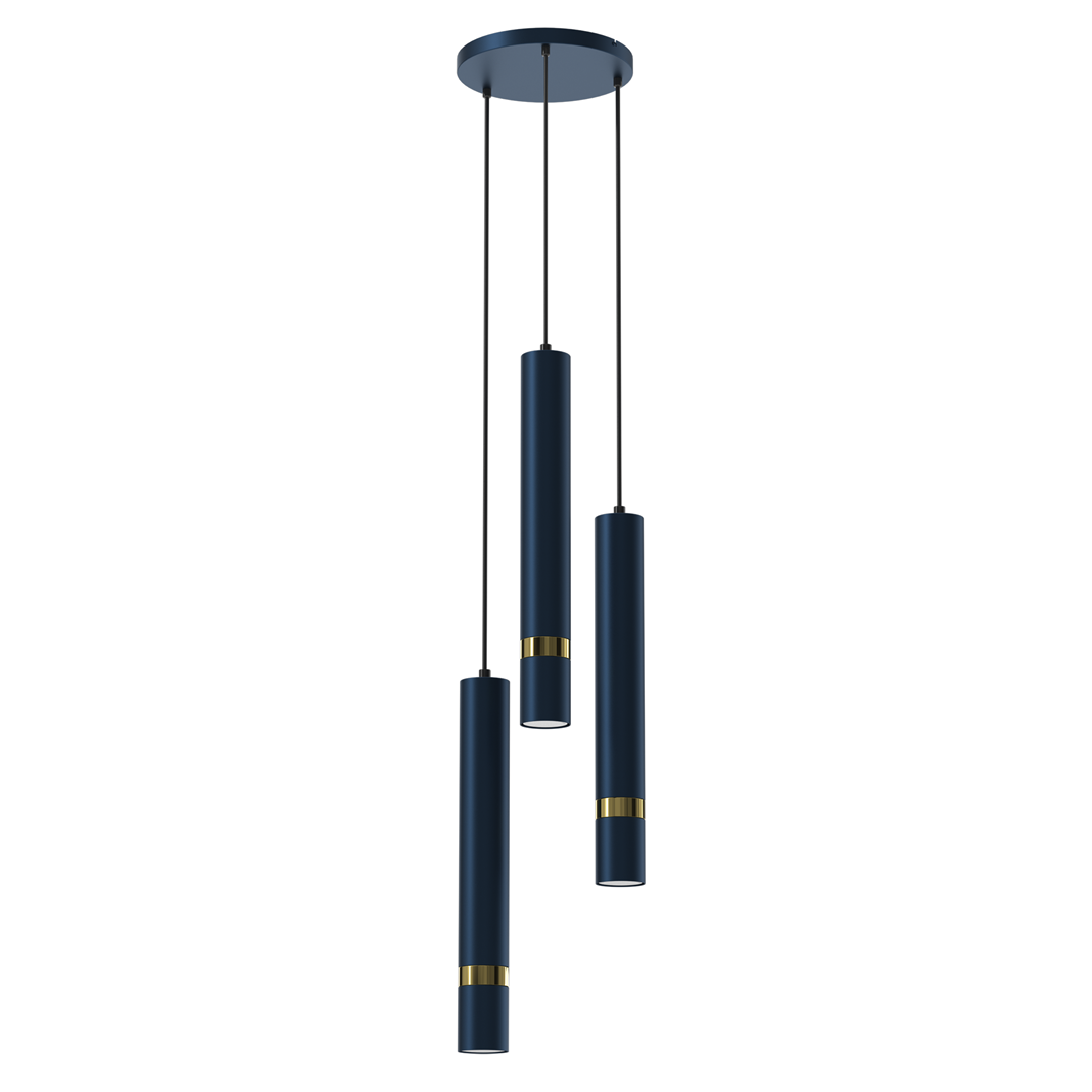 Lampa wiszca JOKER NAVY BLUE/GOLD 3xGU10