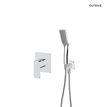 Oltens Hadsel zestaw bateria prysznicowa podtynkowa ze słuchawką 1-funkcyjną Tinde chrom 36048100
