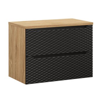 Zestaw mebli łazienkowych Ocean Black 80cm z blatem – SET-OCBL B 80CM S