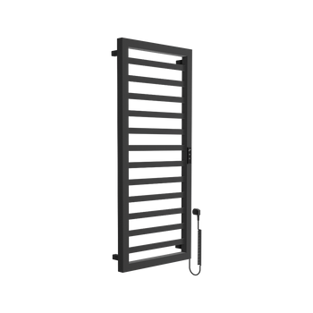 Brego Smart grzejnik łazienkowy elektryczny 115x50 cm, czarny mat