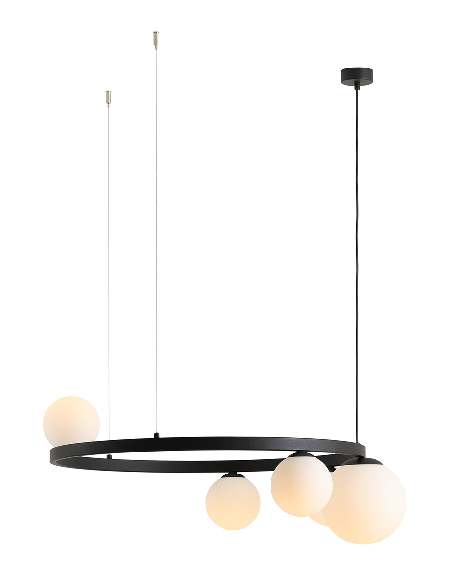 LAMPA WISZCA GARDA 5 RING BLACK