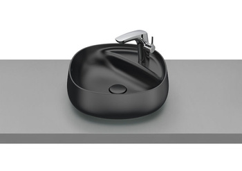 BEYOND Umywalka nablatowa 455x455x160 FINECERAMIC ® ONIX