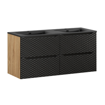 Zestaw mebli łazienkowych Ocean Black 120cm z umywalką meblową SKY – set-ocbl 120cm (2x60) s sky bl