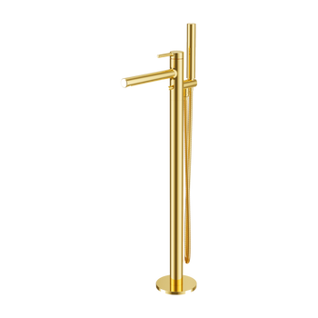 PI bateria wannowa wolnostojąca, złoty połysk