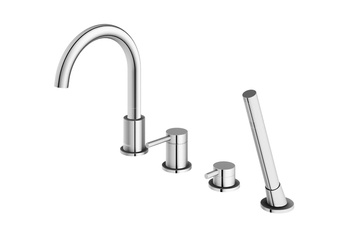 Bateria wannowa 4-otworowa z obrotową wylewką chrom Axel QB244A