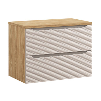 Zestaw mebli łazienkowych Ocean Beige 80cm z blatem – SET-OCB B 80CM S