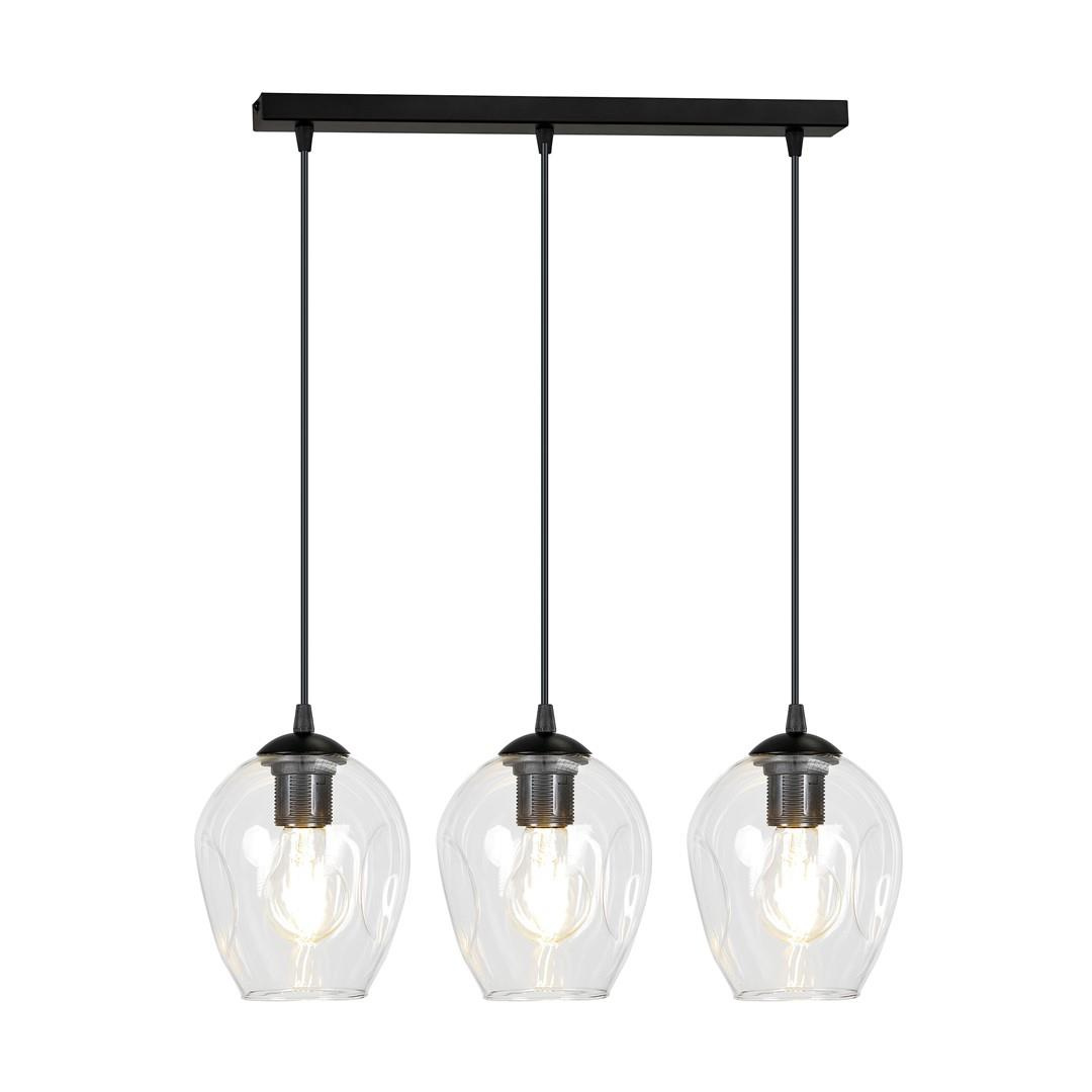 Potrjna lampa wiszca do salonu klosze szko transparentny 60W 679/3 ISTAR 3