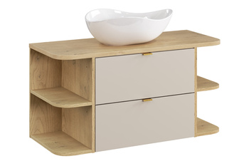 Zestaw meblowy 100cm z blatem i umywalką nablatową Cloud SET-DC B CREMONA 100CM UN CLOUD LRSM
