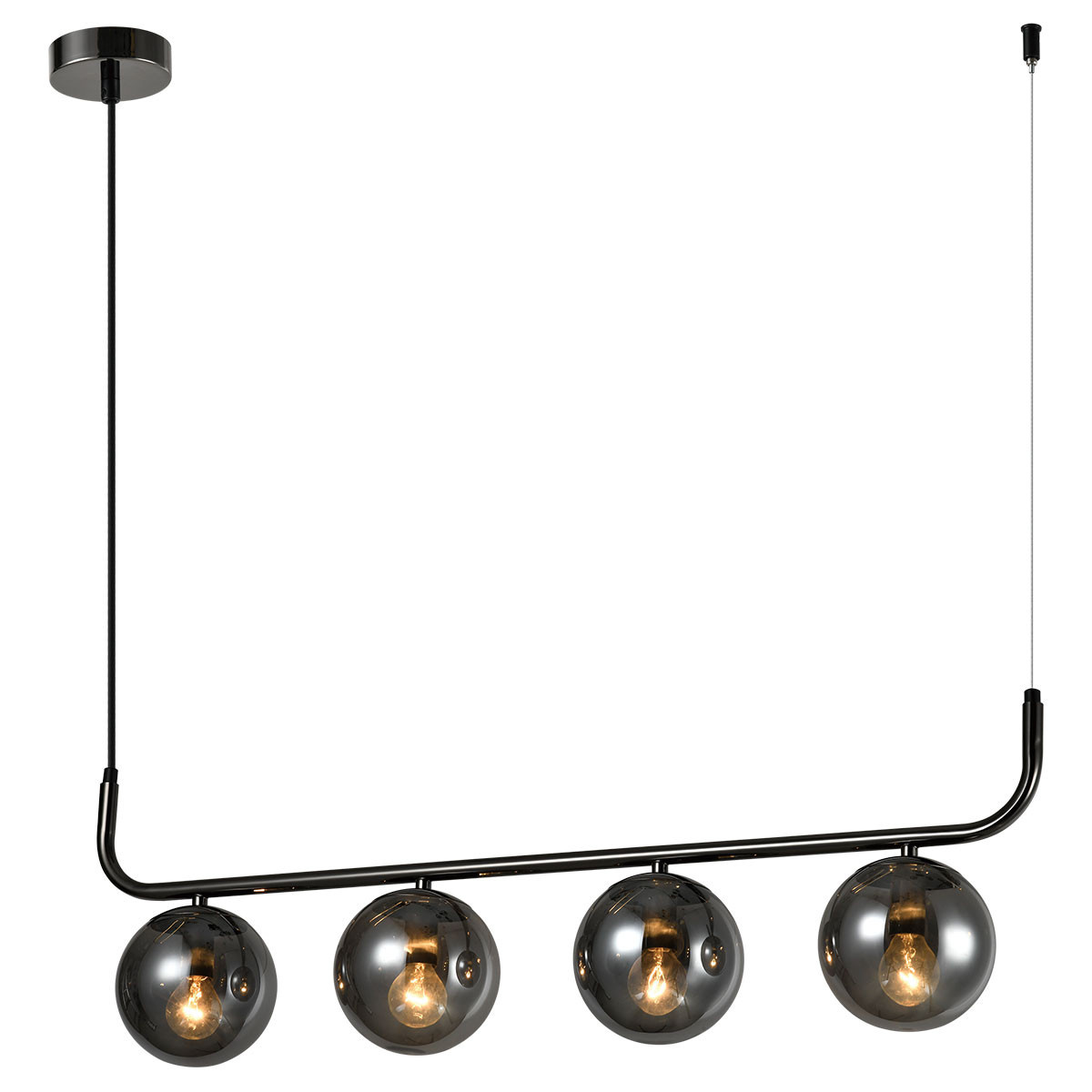 Lampa wisząca Alisa grafitowa 3xE14
