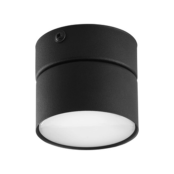 Space czarna tuba sufitowa, spot LED GX53