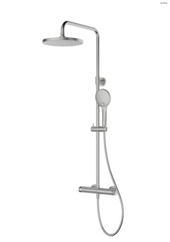 Oltens Vatten zestaw prysznicowy z baterią termostatyczną nikiel 36505910