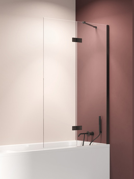 Parawan nawannowy 110x150 Czarny 6 mm – NESTA BLACK P-0235 z powłoką Active Shield 2.0 | Matowe