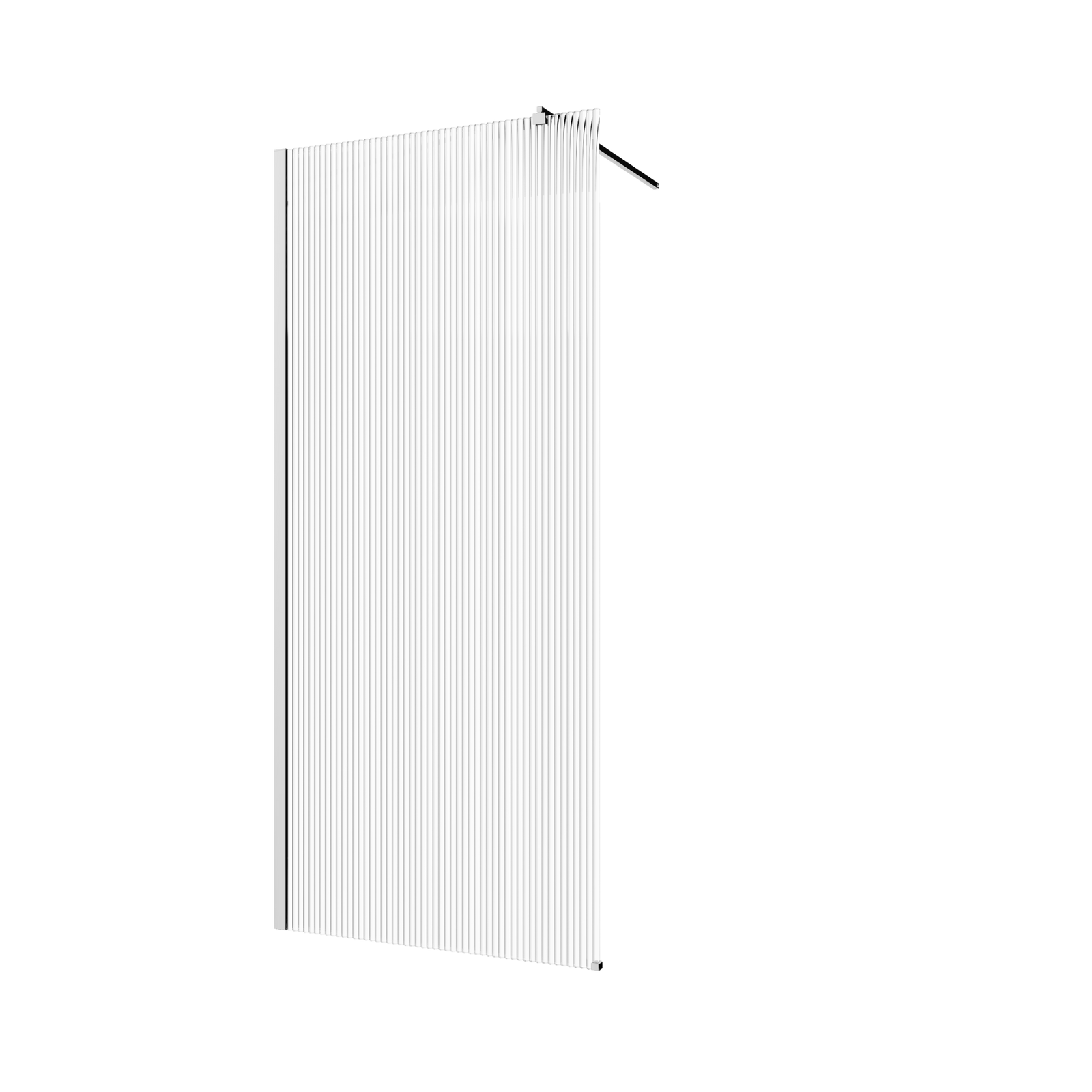 KABINA WALK-IN II 90X200CM RYFLOWANA 8MM SHINY-GLASS CHROM