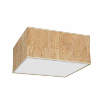 Lampa sufitowa Cork 2xE27 Biały / Korek